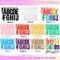 482 Pcs Alphabet Letter Stickers, 4 Inch 10 Colors Self-Adhesive Alphabet Number Sticker